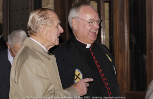 The Duke of Edinburgh with Canon Eric Woods