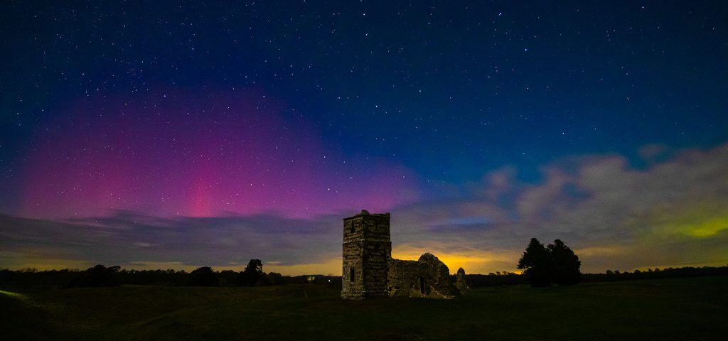 Aurora Borealis, Knowlton Church 2023